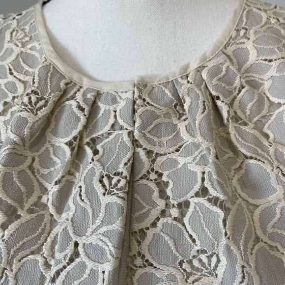 J.Crew 2 Tall sleeveless top  adorable lace like design - Picture 9 of 17
